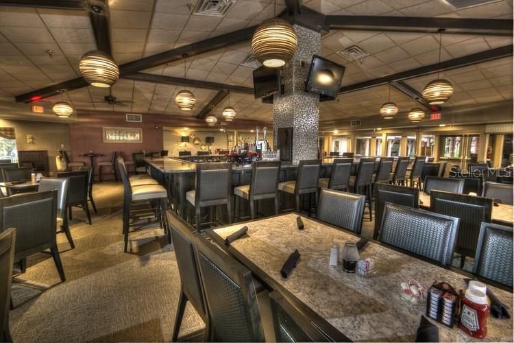 The Grille Restaurant, next to the Tiki, also features casual dining and entertainment for residents.
