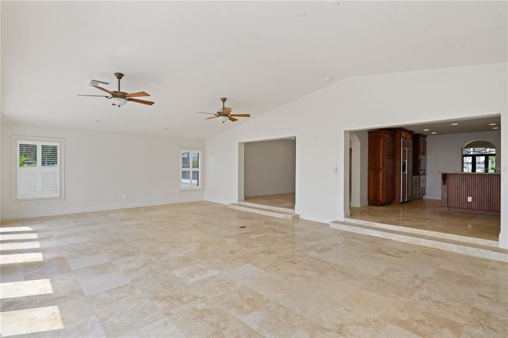 Expansive Great Room open to Kitchen and Formal Living