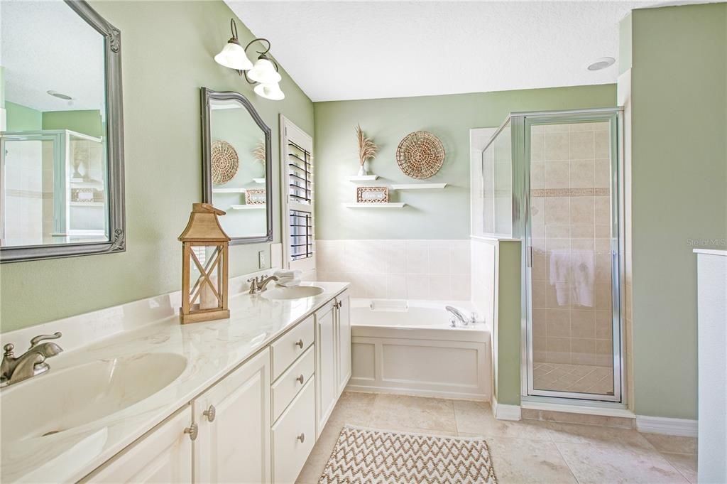 Master Bathroom with Large Walk-In Closet