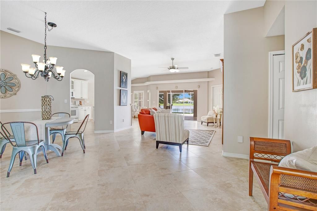 Open Floorplan Overlooking Water View