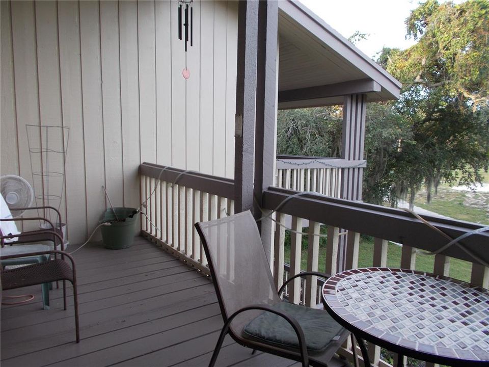 Deck with furniture