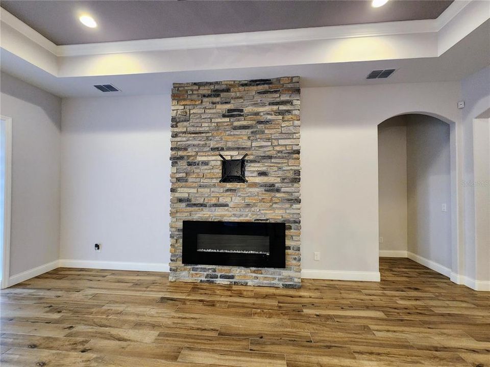 Stone Fireplace in Great Room