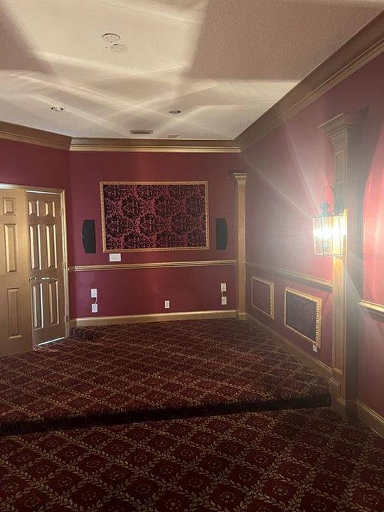 Downstairs theater room