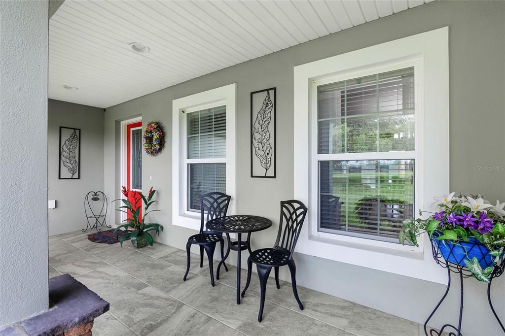 Another view of COVERED FRONT PORCH.