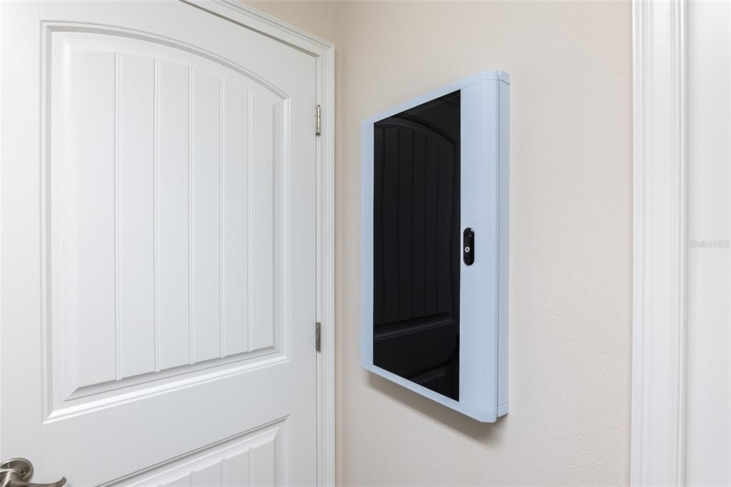 INDOOR LAUNDRY ROOM features a built in ETHERNET CONTROL BOX