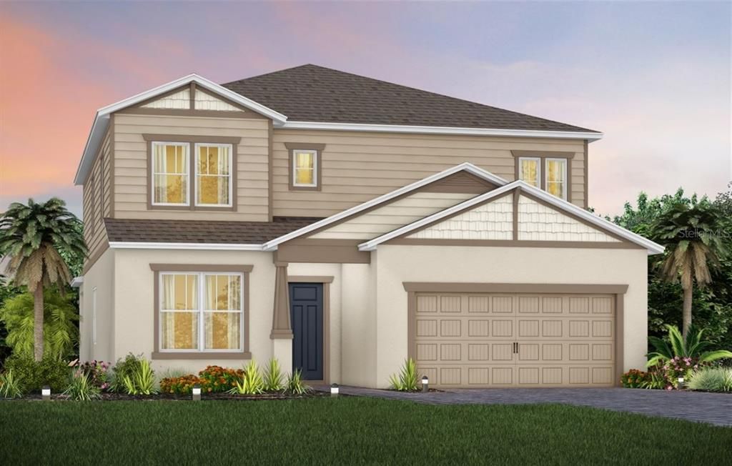 Yorkshire Craftsman Exterior Design. Artistic rendering for this new construction home. Pictures are for illustrative purposes only. Elevations, colors and options may vary.