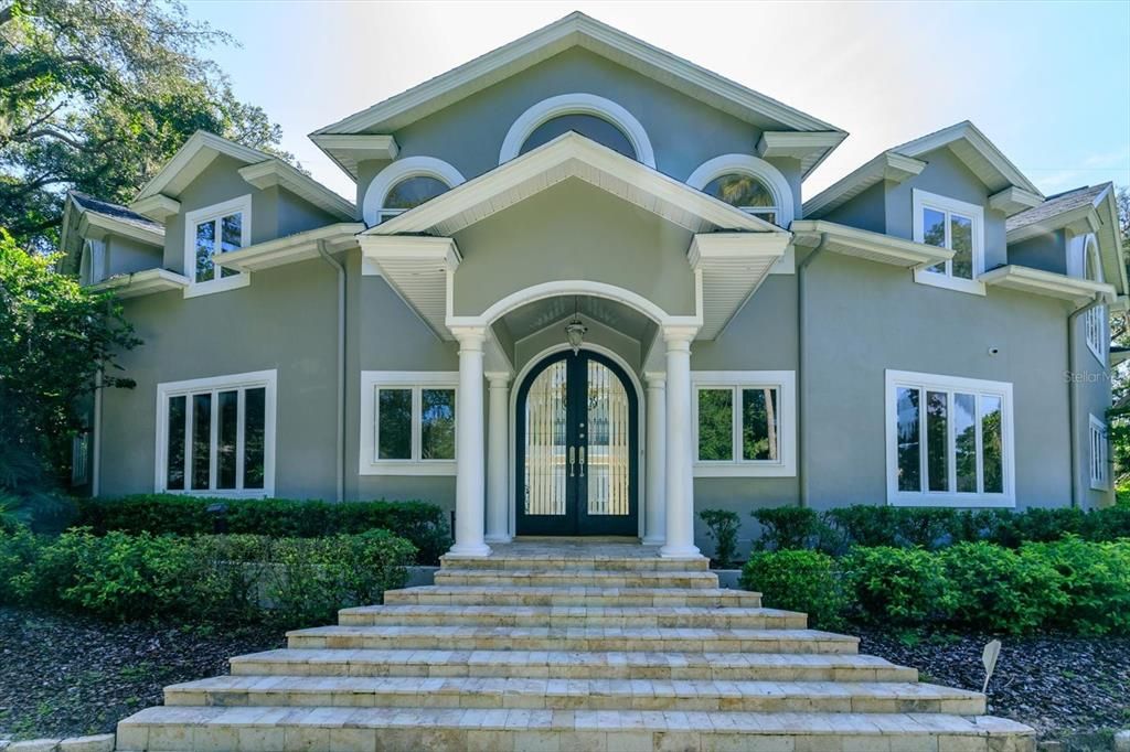 Front Entry to home from circular Drive