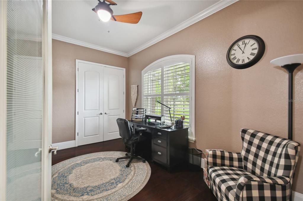 Bedroom #1/Office just off foyer at front door.