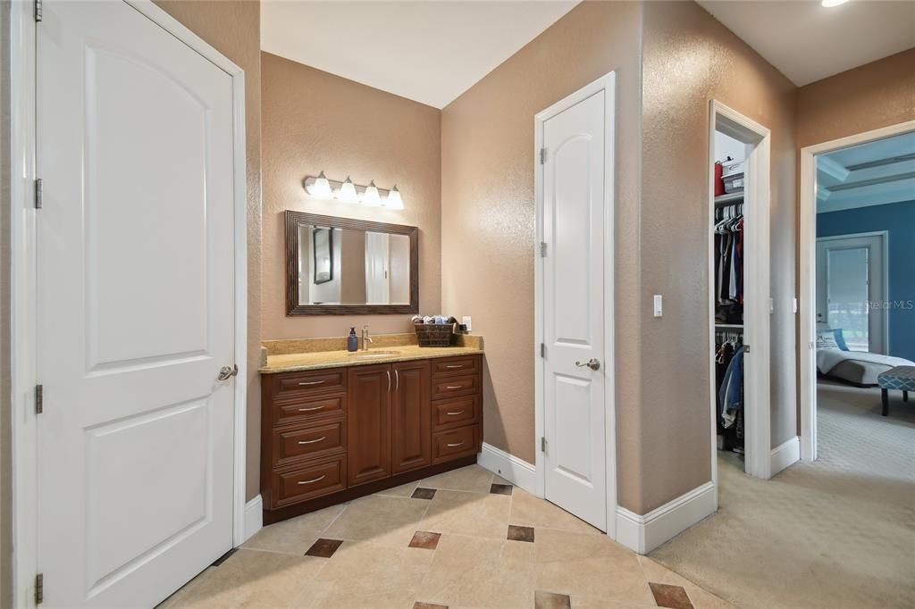 Master Bath with separate vanities.