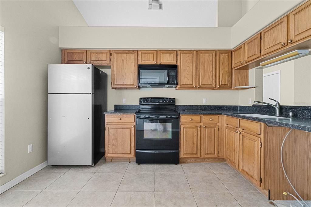 Kitchen with modern appliances