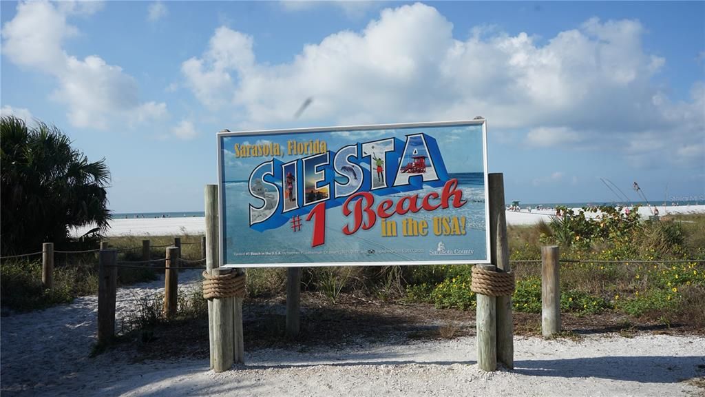 Siesta Key welcome sign