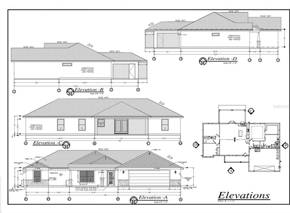 Modified Elevation according to buyer's desires