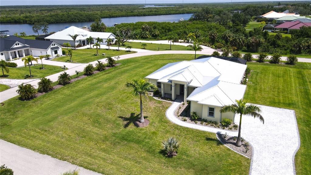 Aerial view of home