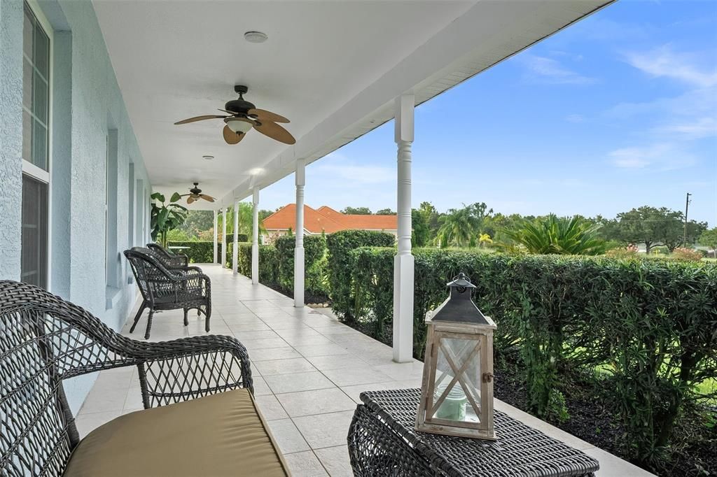 Take a seat and unwind on the Luxurious, Majestic, Welcoming, and Expansive Veranda.