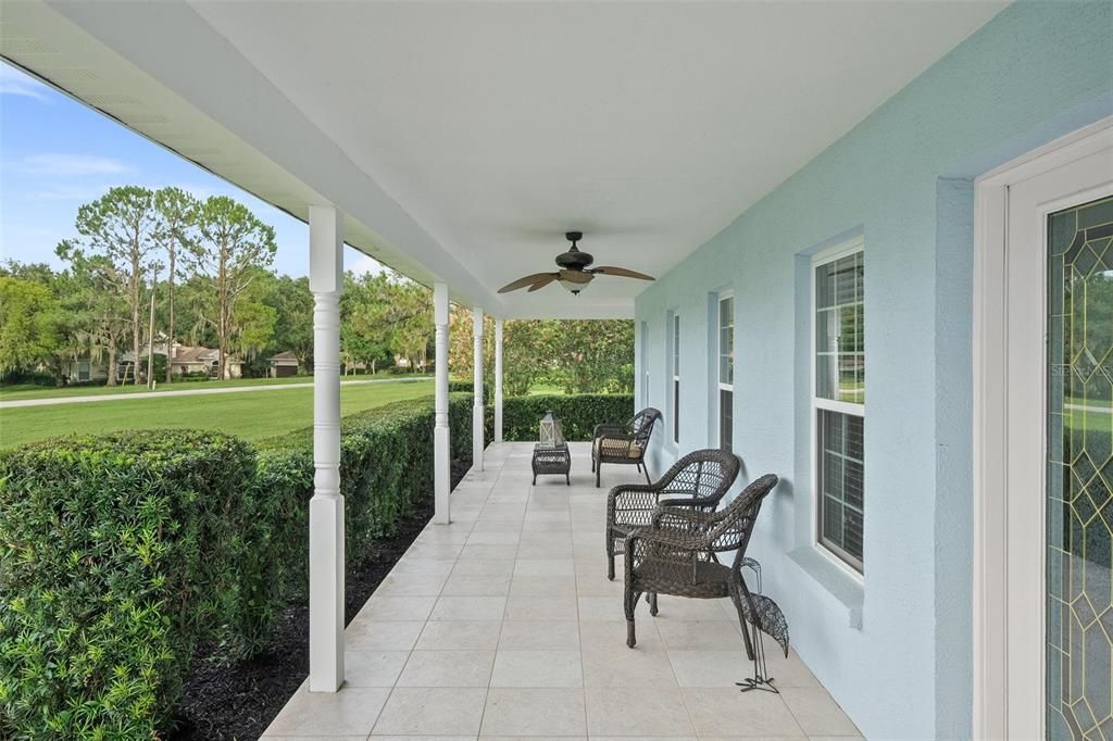 Take a seat and unwind on the Luxurious, Majestic, Welcoming, and Expansive Veranda.