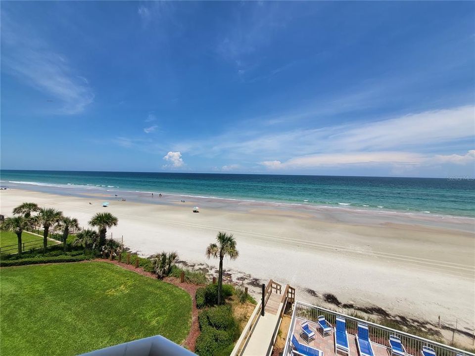 Beach view from balcony