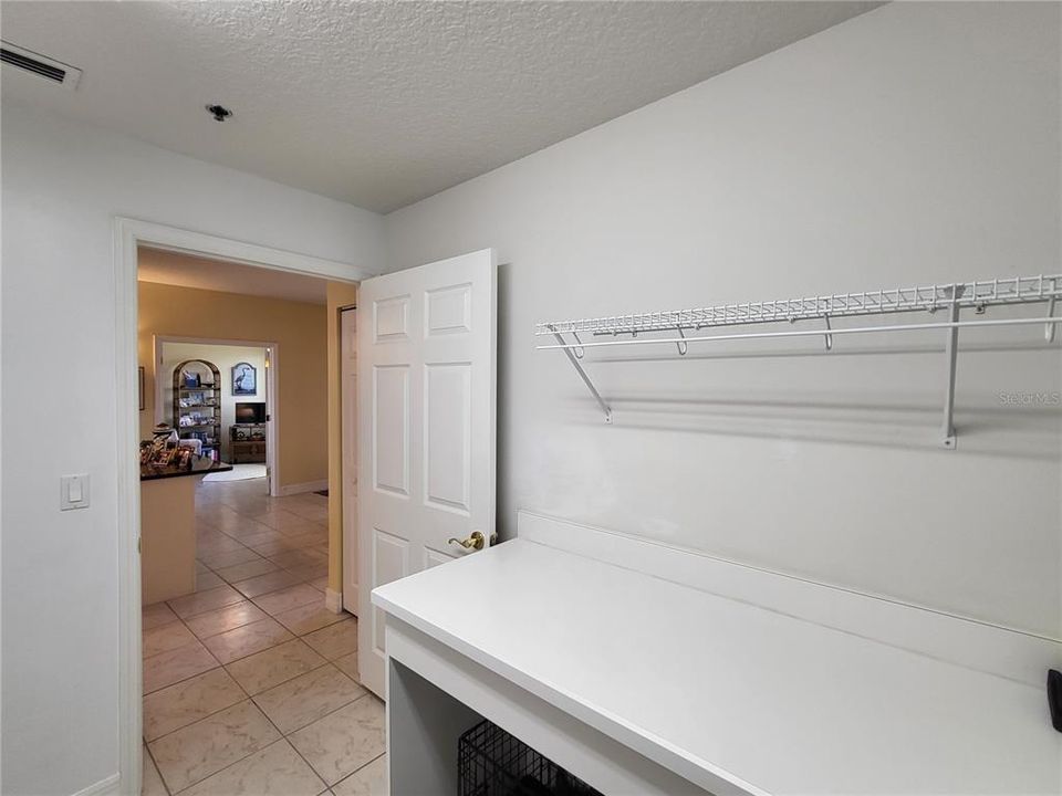 Utility Room with folding table