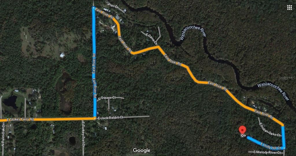 Directions to the property stops on Holly Hill Ct.