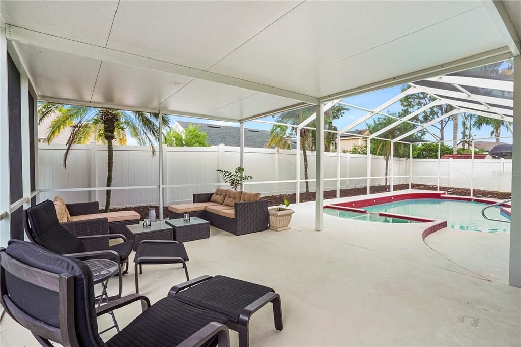 Pool sitting area