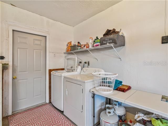 Laundry Area in Garage