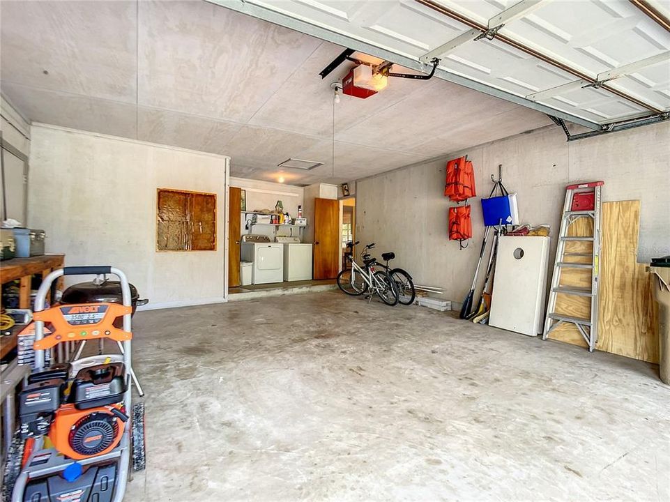 2-car garage and workshop space