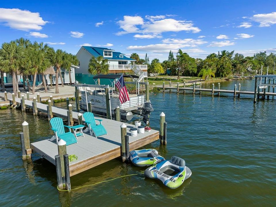 10x16 deck at the end of your dock is the perfect place to fish, launch kayaks, rafts or just sit and relax.