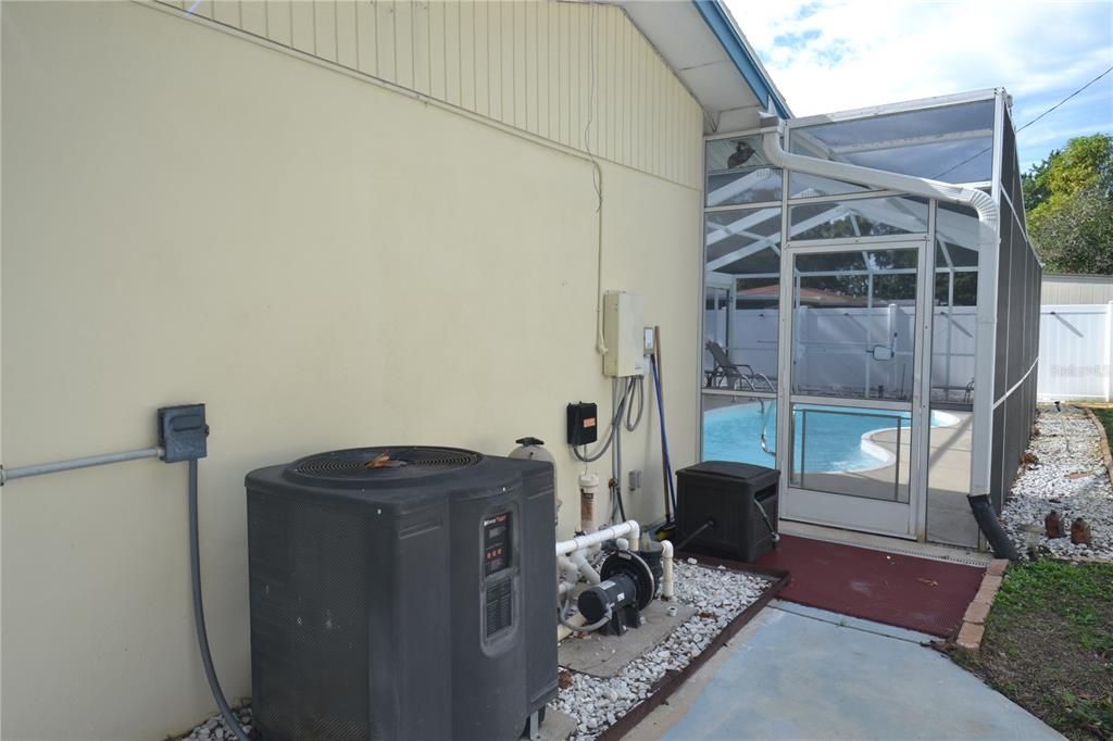 Newer AC and pool heater