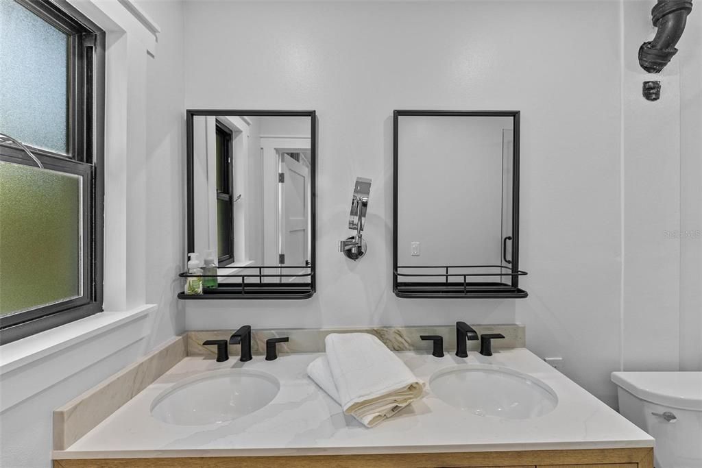 Owners' ensuite with dual sinks