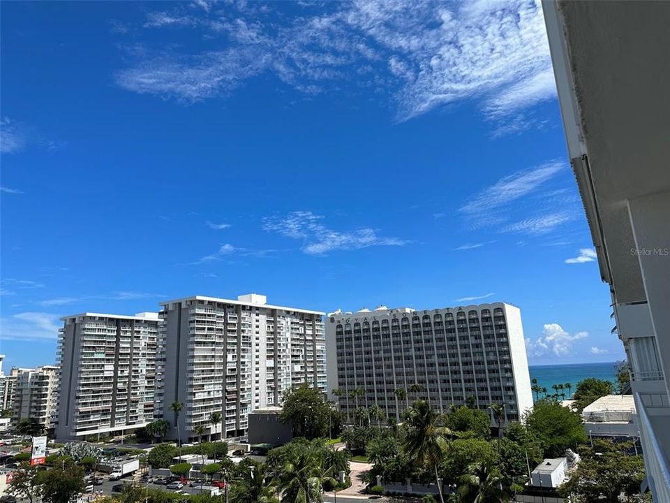 view from the balcony