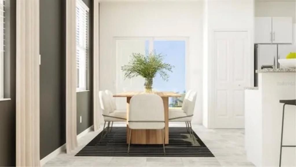 Model home dining room