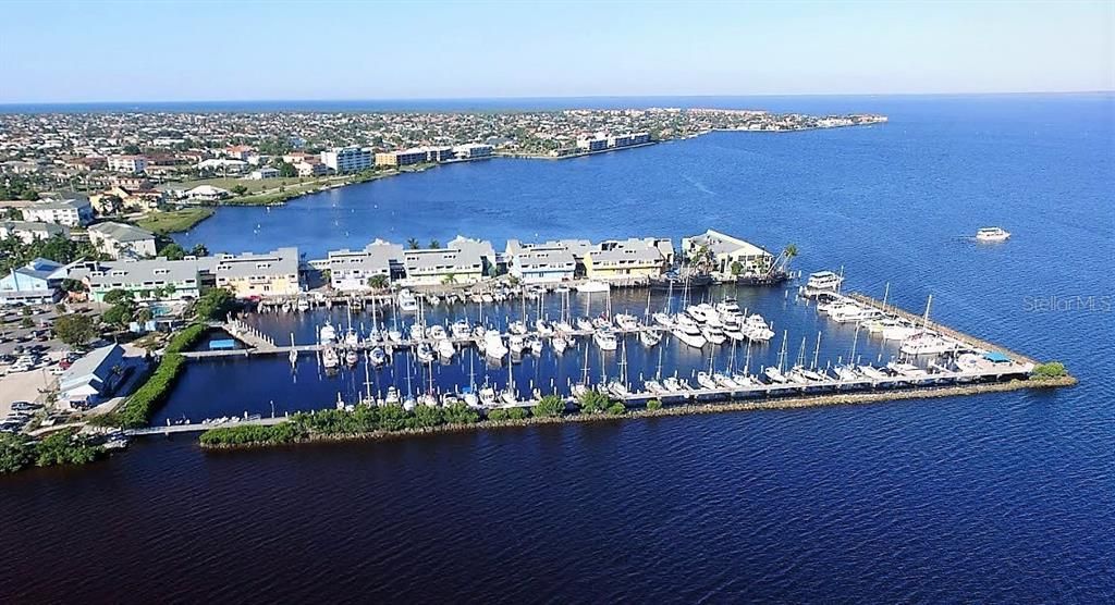 Aerial view of the Fisherman's Village complex