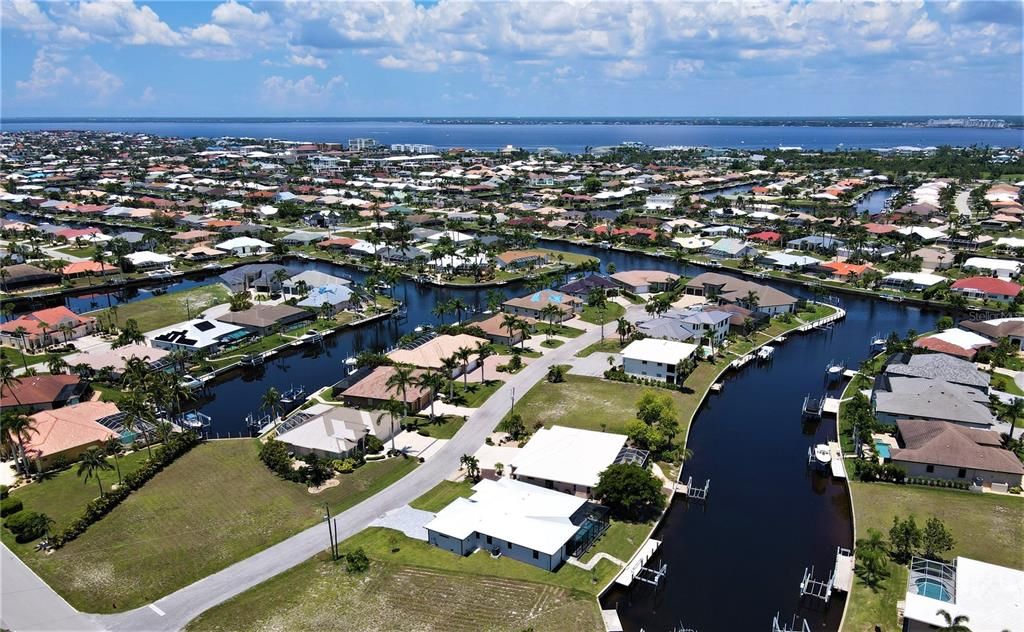 Aerial view of home