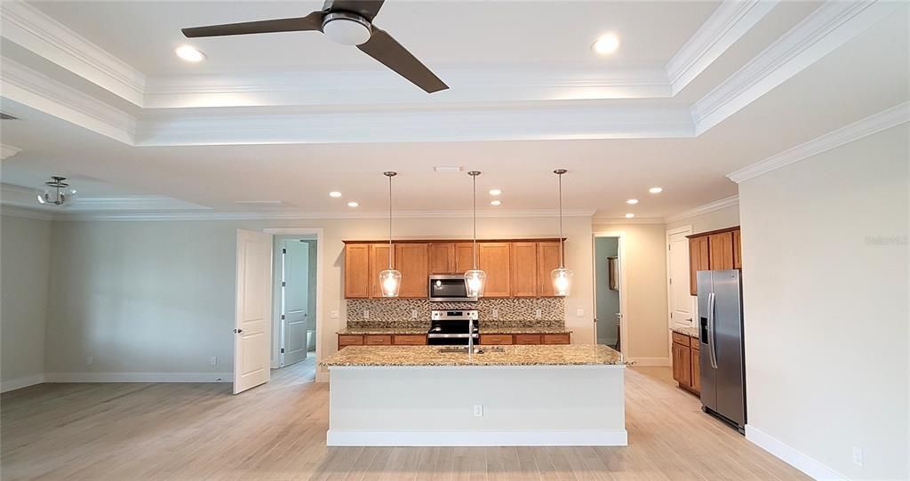 Kitchen and dining area