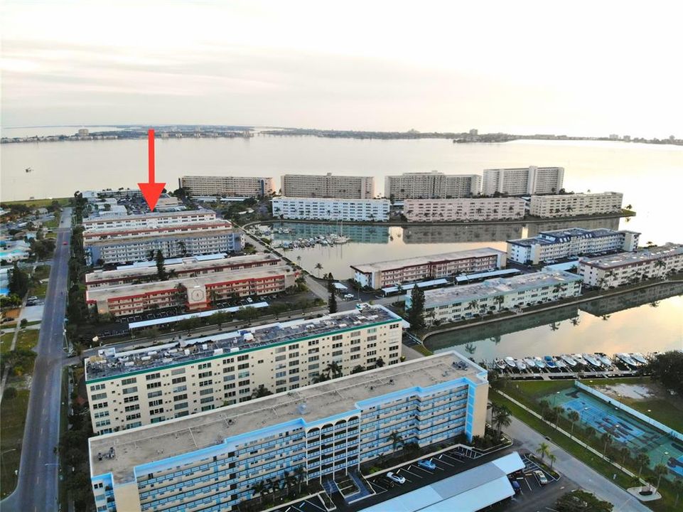 Town Shores Aerial Photo Showing The Eton Building Location