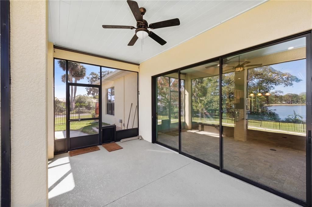 Screened Patio for lakeview enjoyment