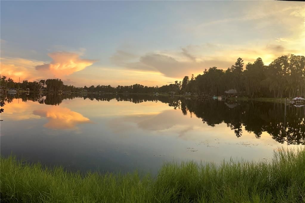 The sunsets are stunning from your lakefront property!