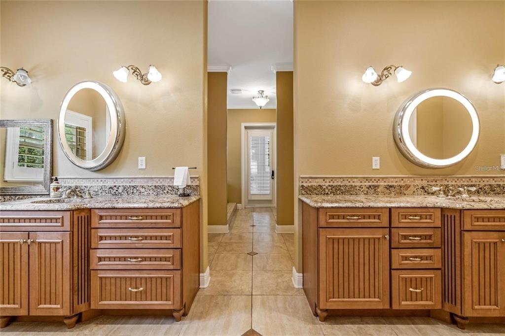 Primary bath. Dual sinks with led area, and yes two toilets in the primary en-suite bathroom :)