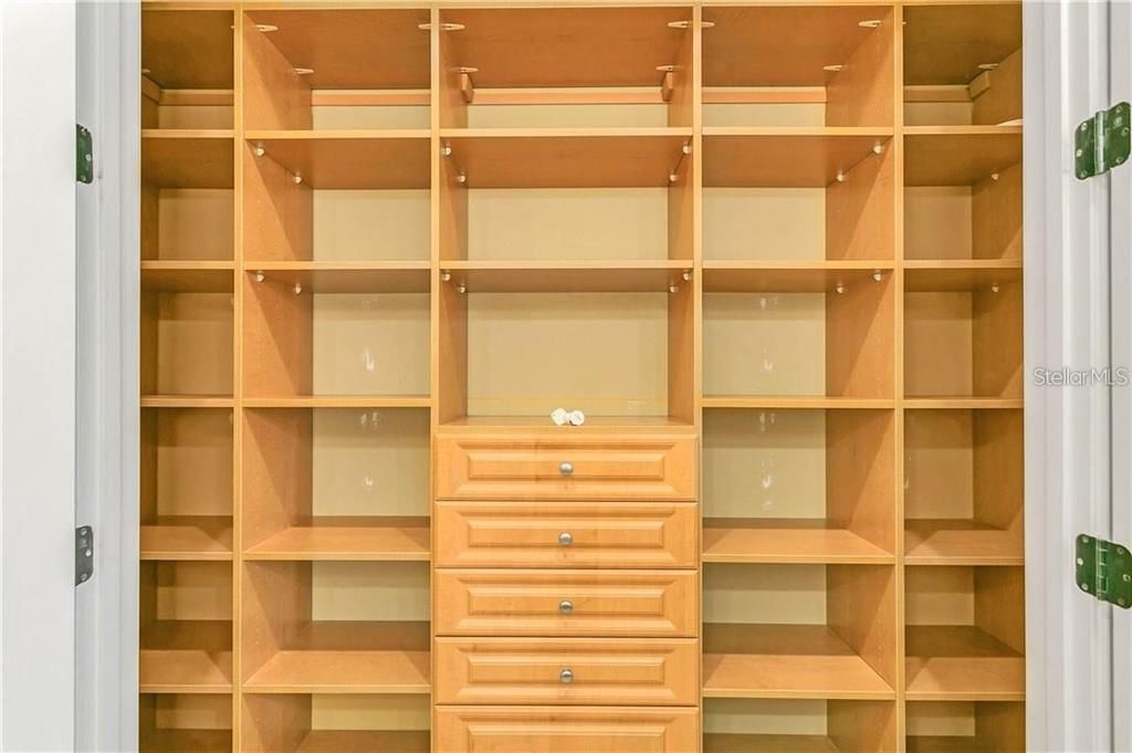 One of primary bed closets
