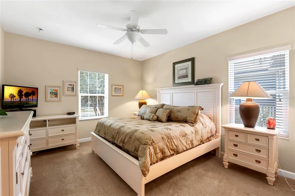 Master bedroom with walk in closet and