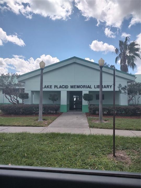 Check out the town's library right on the circle.