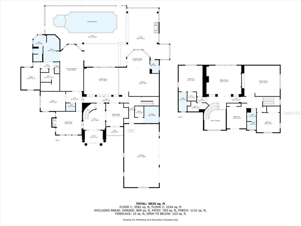En Venta: $2,450,000 (4 camas, 4 baños, 6162 Pies cuadrados)