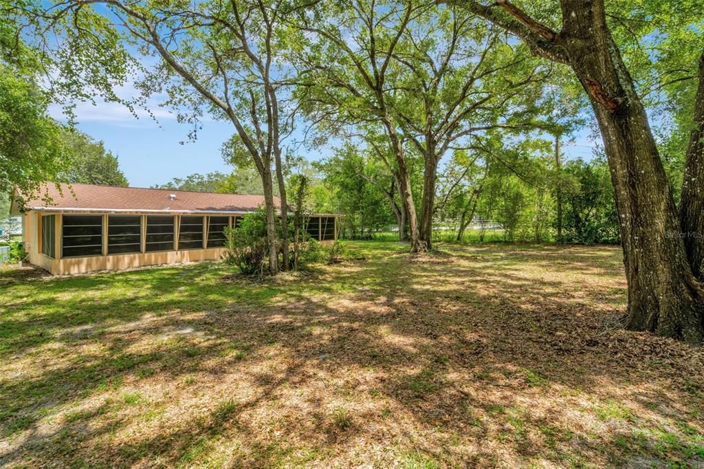 Right Side Rear Yard