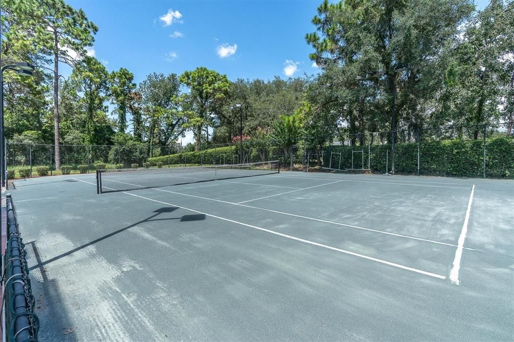 LIGHTED PROFESSIONAL CLAY TENNIS COURTS