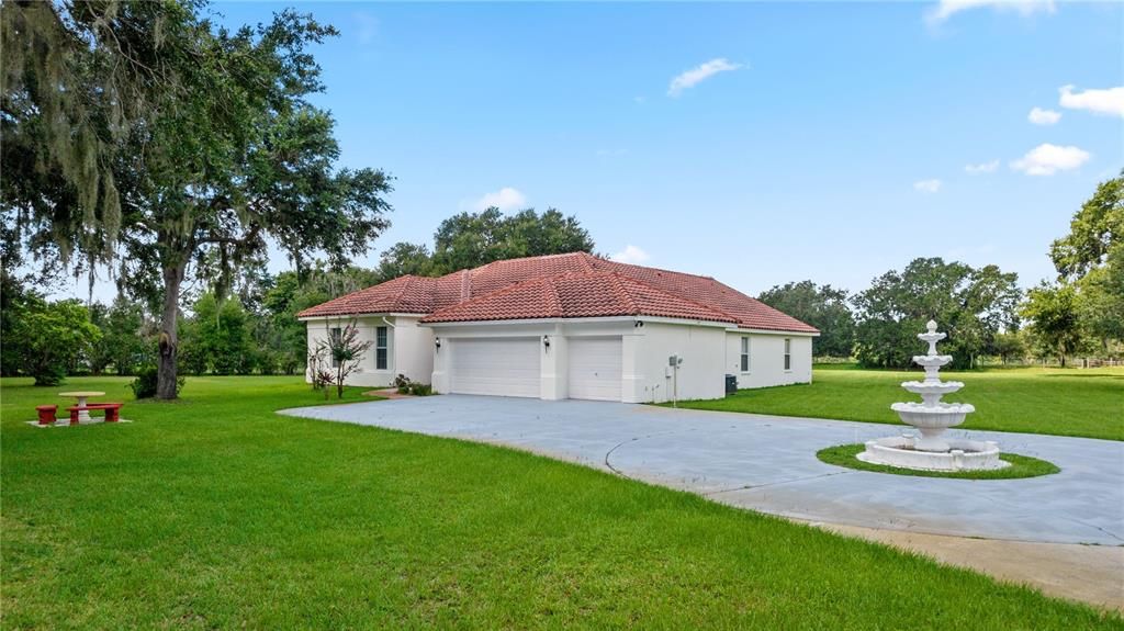 Front View and Driveway