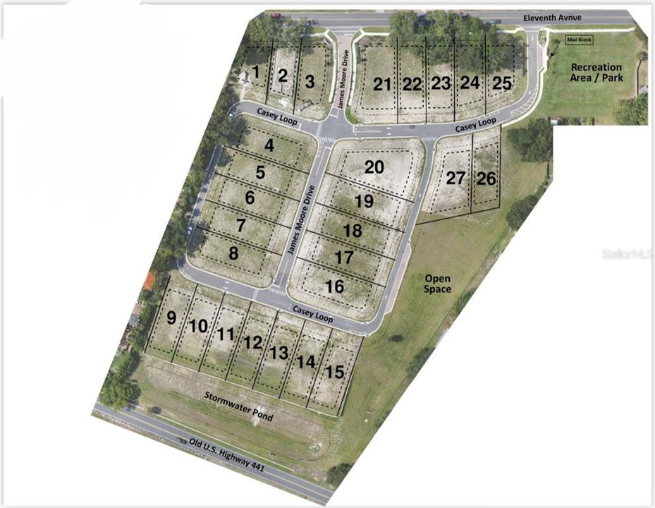 Site plan aerial view