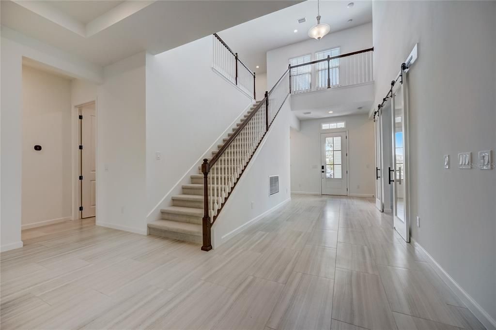 view to the entrance of the home from the inside