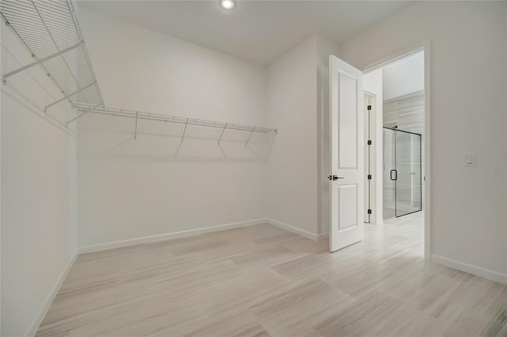 Primary walk-in closet