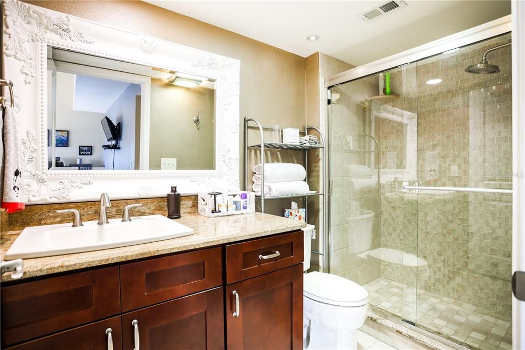 Ensuite master bathroom with walk-in shower