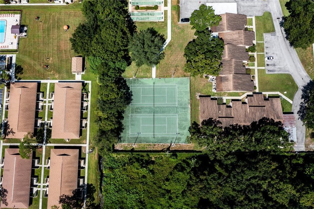 Community tennis courts