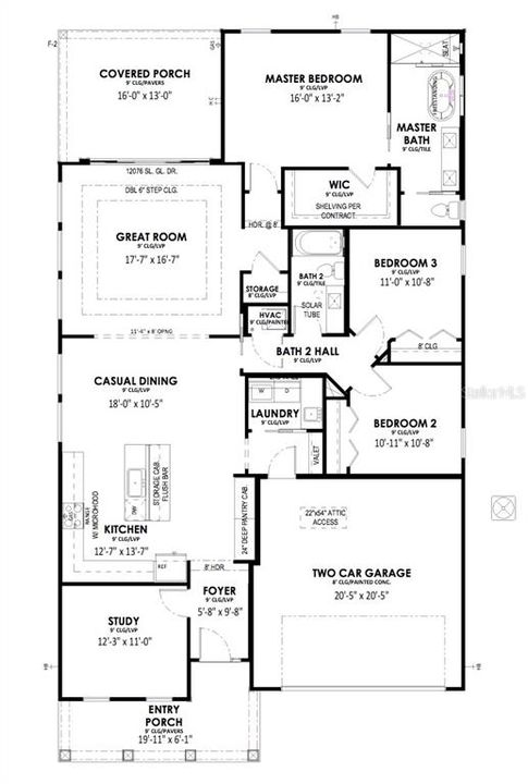 Active With Contract: $579,900 (3 beds, 2 baths, 1937 Square Feet)
